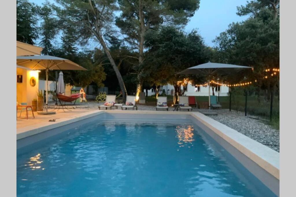 Gite Dans Les Pins Avec Piscine Villa Mazan Exterior foto